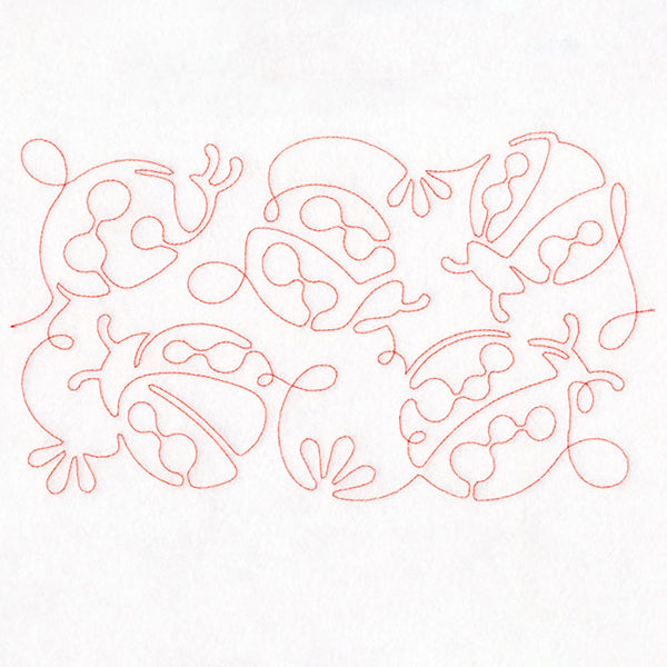 Summer Garden - Ladybugs (Edge-to-Edge Quilting)