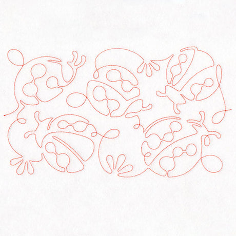Summer Garden - Ladybugs (Edge-to-Edge Quilting)