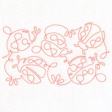 Summer Garden - Ladybugs (Edge-to-Edge Quilting)