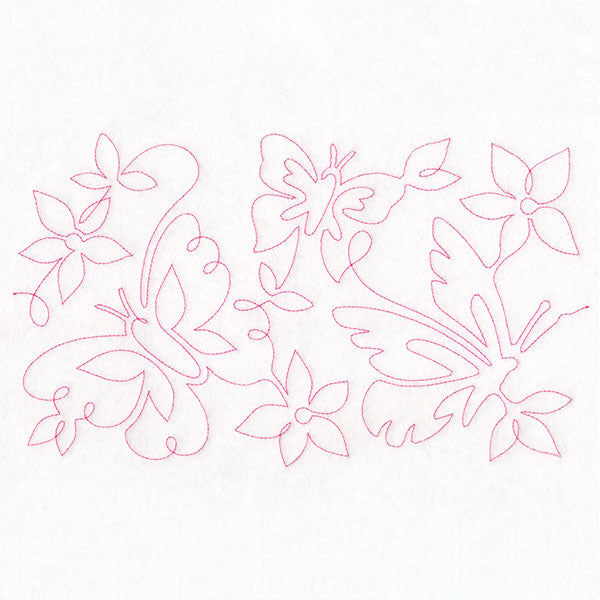 Summer Garden - Butterflies 2 (Edge-to-Edge Quilting)