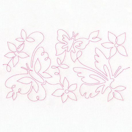 Summer Garden - Butterflies 2 (Edge-to-Edge Quilting)