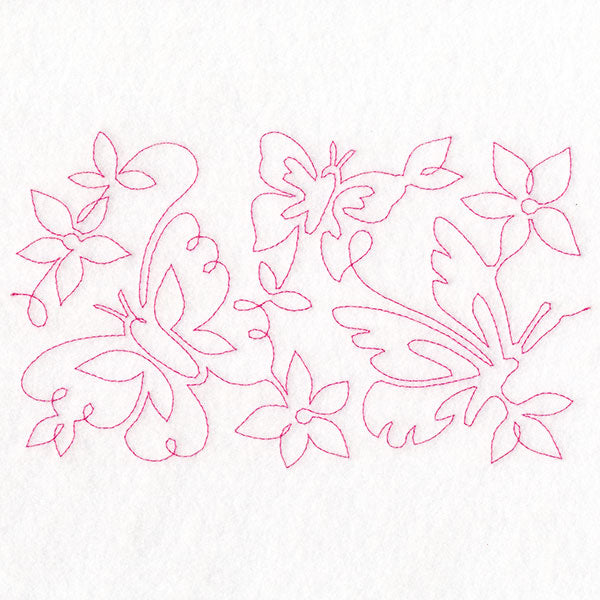 Summer Garden - Butterflies 2 (Edge-to-Edge Quilting)