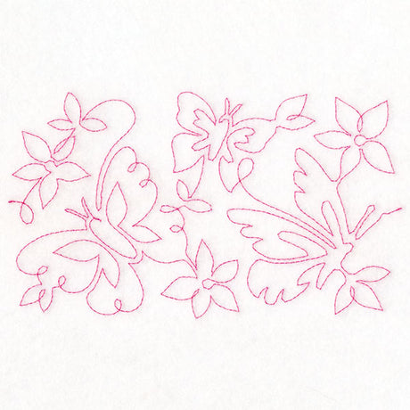 Summer Garden - Butterflies 2 (Edge-to-Edge Quilting)