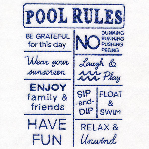 Pool Rules