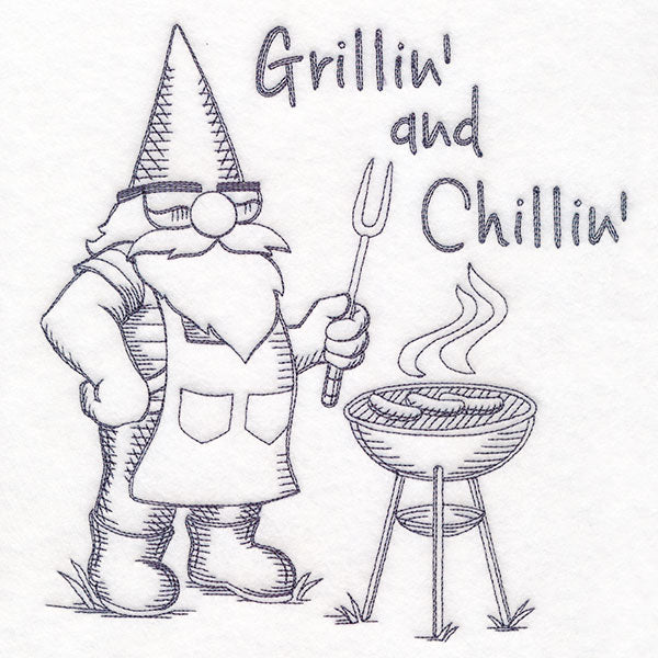 Grillin' and Chillin' Gnome