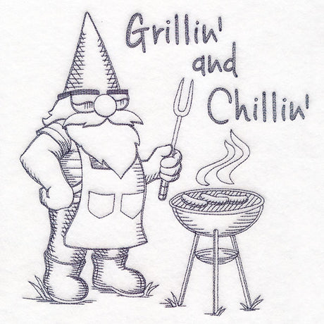 Grillin' and Chillin' Gnome