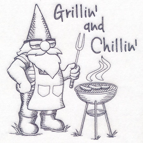 Grillin' and Chillin' Gnome