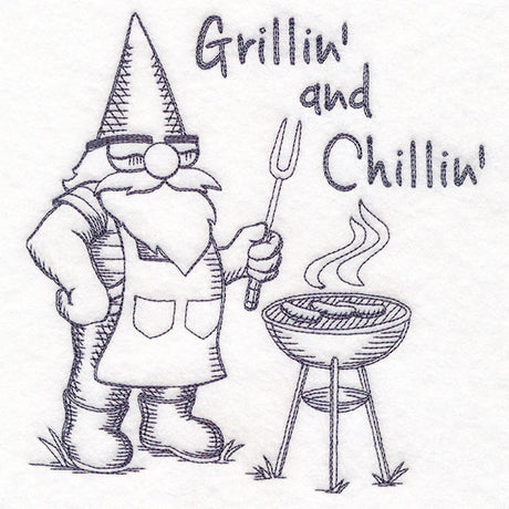 Grillin' and Chillin' Gnome