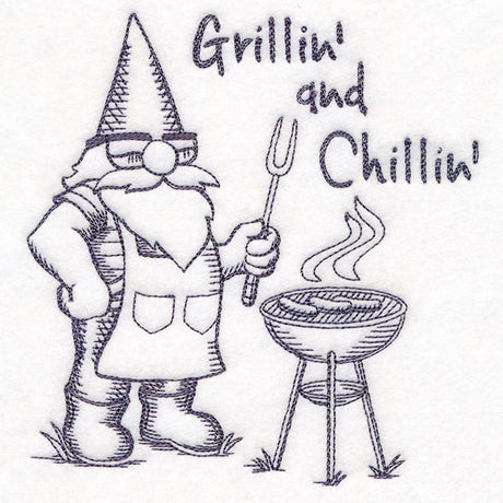 Grillin' and Chillin' Gnome