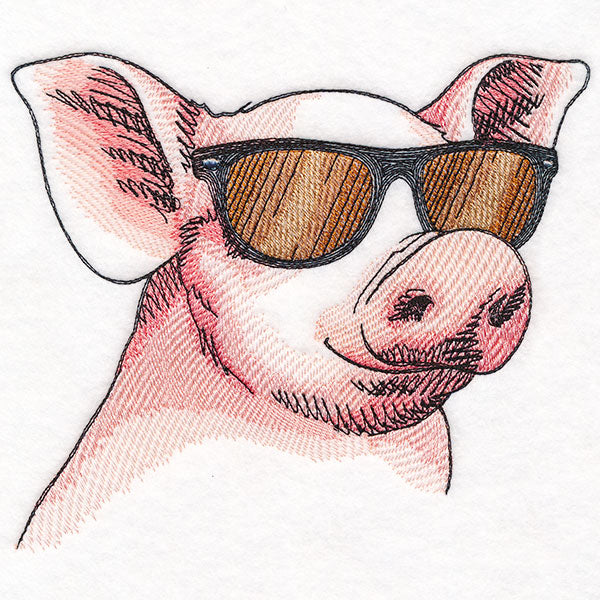 Sunshine and Sunglasses Pig
