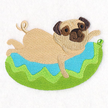 Animals on Floaties - Pug
