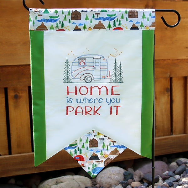 Home is Where You Park It Sign – Embroidery Library