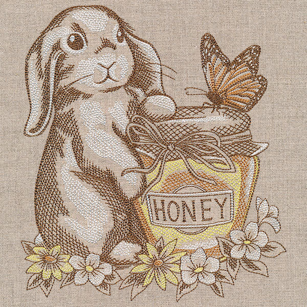 Honey and Bunny Etching