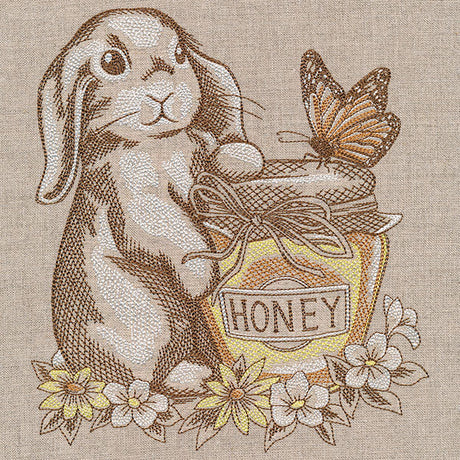 Honey and Bunny Etching