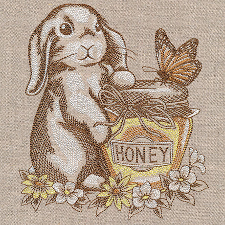 Honey and Bunny Etching