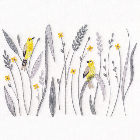 Goldfinch and Fields Border