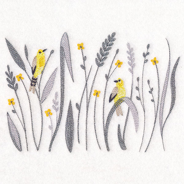 Goldfinch and Fields Border