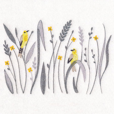 Goldfinch and Fields Border