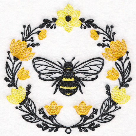Summer Buzz Bee Wreath