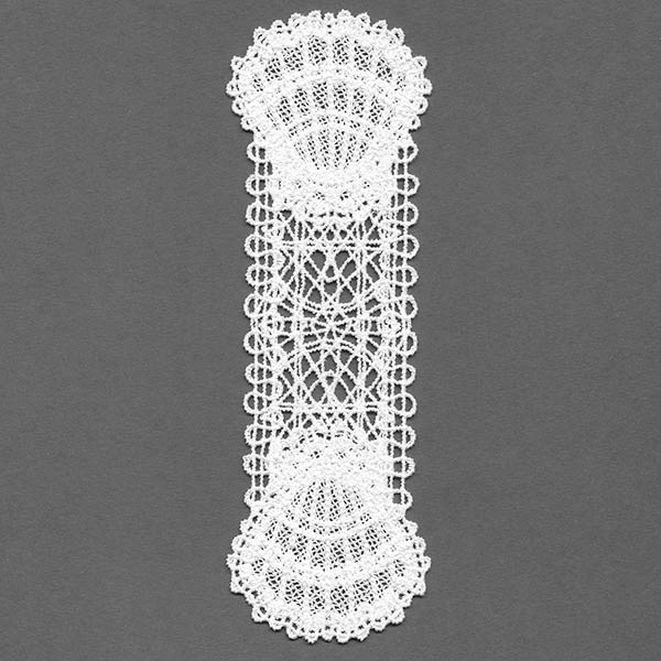 Coastal Fan Shell Bookmark (Battenburg Lace)