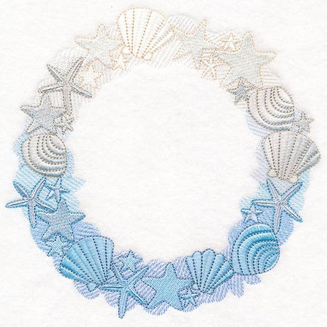 Starfish and Seashells Wreath