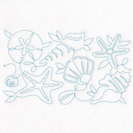 Beachside Seashells and Treasures (Edge-to-Edge Quilting)