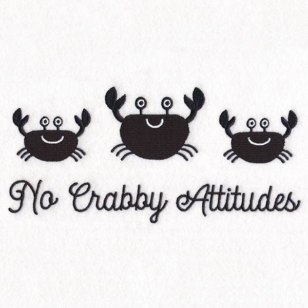 No Crabby Attitudes