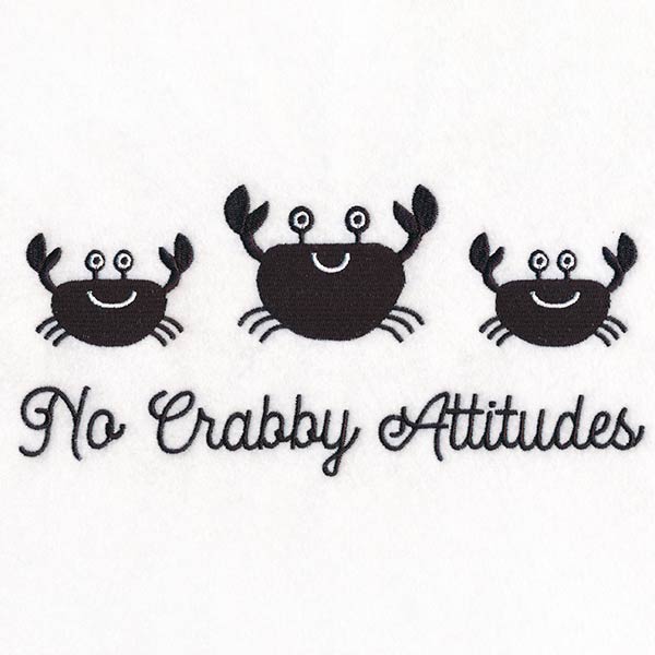 No Crabby Attitudes