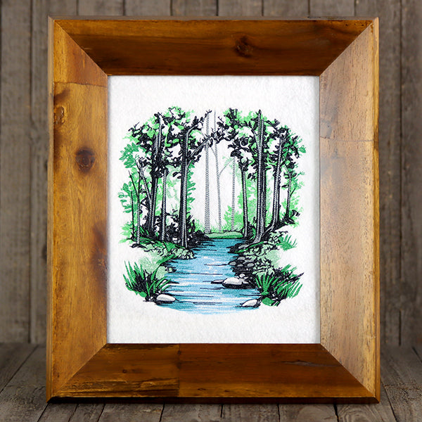 Through the Woods Creek Scene