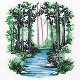Through the Woods Creek Scene