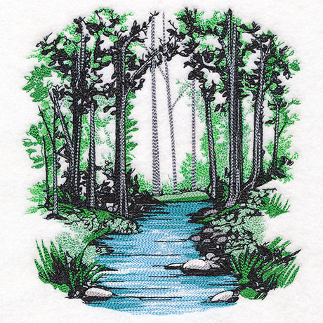 Through the Woods Creek Scene