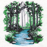 Through the Woods Creek Scene