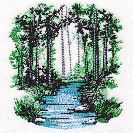 Through the Woods Creek Scene