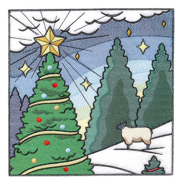 Christmas on the Farm Scene - Block 1