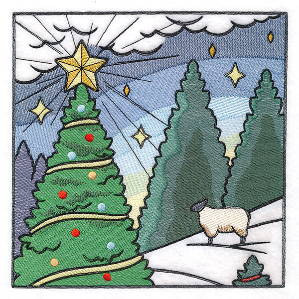 Christmas on the Farm Scene - Block 1