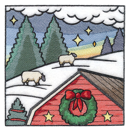 Christmas on the Farm Scene - Block 2