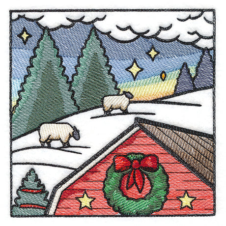 Christmas on the Farm Scene - Block 2