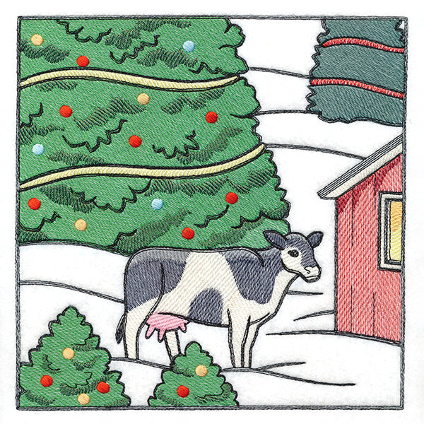 Christmas on the Farm Scene - Block 3