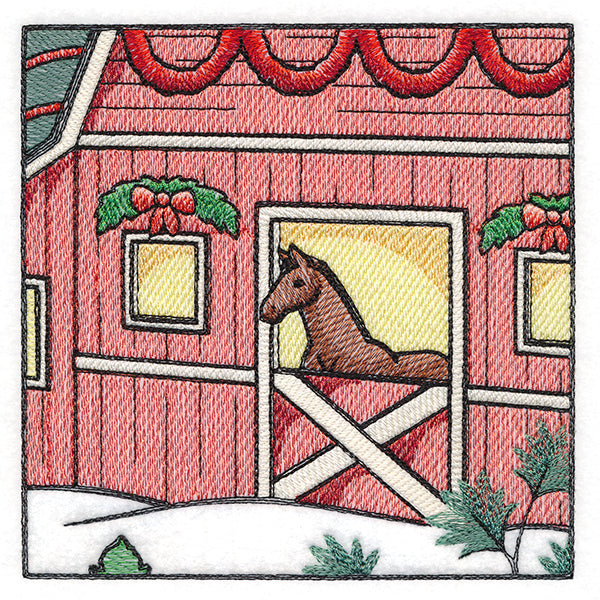 Christmas on the Farm Scene - Block 4