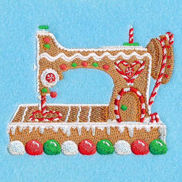 Christmas Gingerbread Sewing Machine