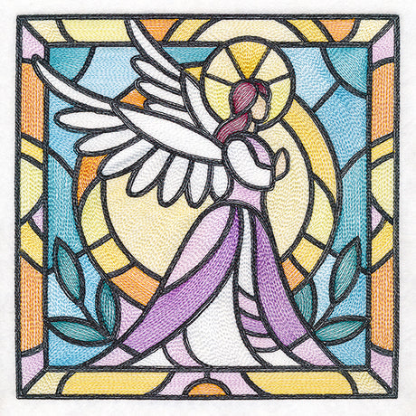 Stained Glass Christmas - Angel