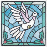 Stained Glass Christmas - Dove
