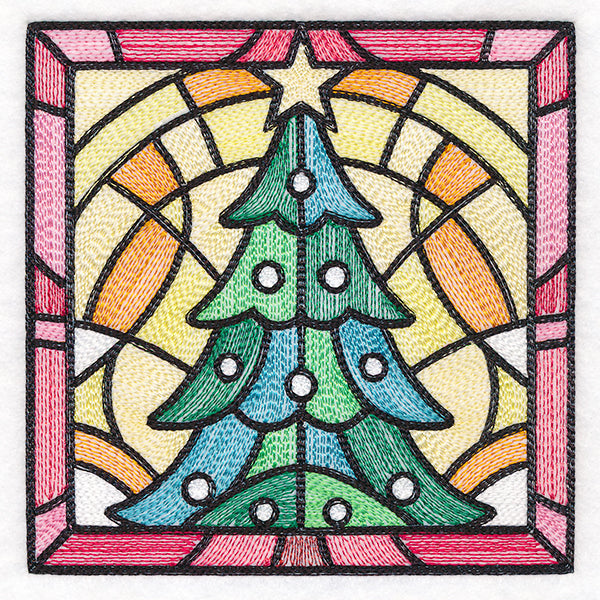 Stained Glass Christmas - Tree
