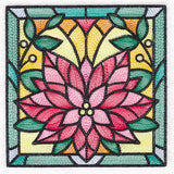 Stained Glass Christmas -  Poinsettia