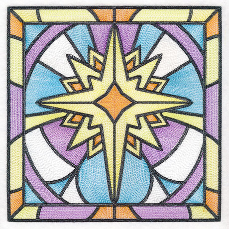Stained Glass Christmas - Star of Bethlehem