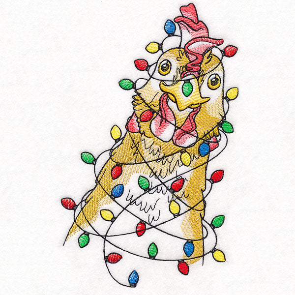 Plucky Christmas Lights Chicken