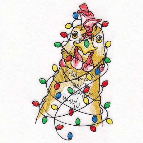 Plucky Christmas Lights Chicken