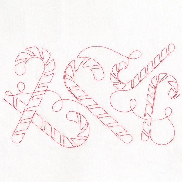 Christmas Magic - Candy Canes (Edge-to-Edge Quilting)