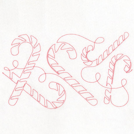 Christmas Magic - Candy Canes (Edge-to-Edge Quilting)