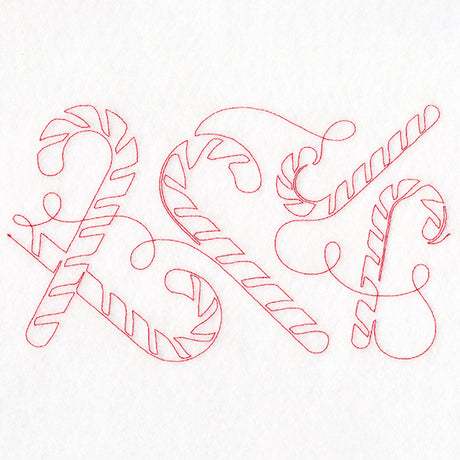 Christmas Magic - Candy Canes (Edge-to-Edge Quilting)